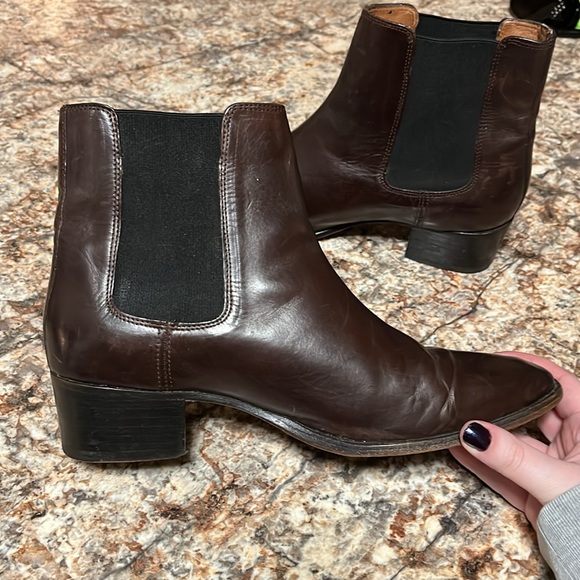 Frye Dark Brown Ankle Boots - Picture 8 of 8